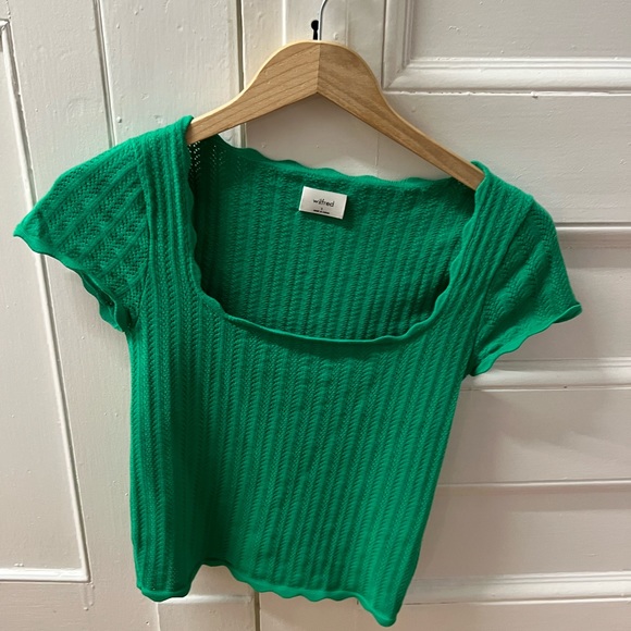Green sweater top - Picture 2 of 3